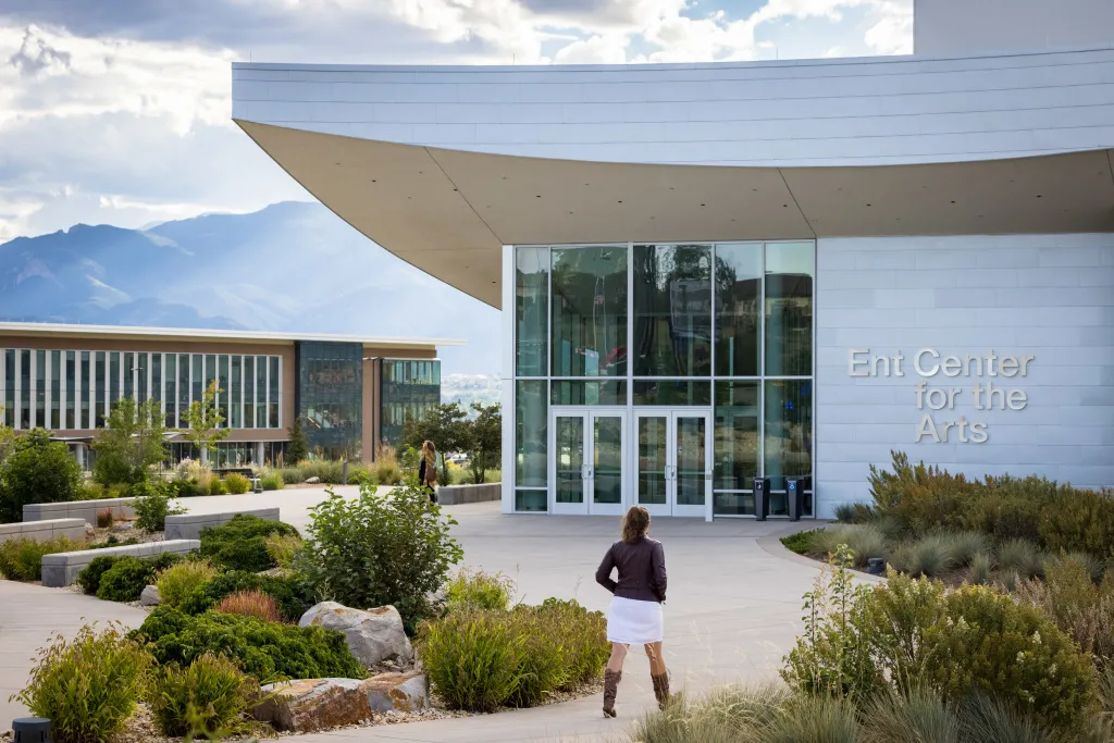 Entrance to the Ent Center for the Arts 